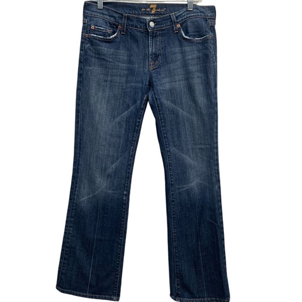 7‎ For All Man Kind Dark Wash Jeans SZ 30 CUT: 702011